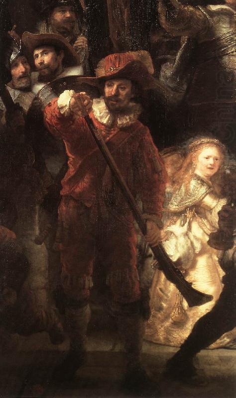 REMBRANDT Harmenszoon van Rijn The Nightwatch (detail) china oil painting image